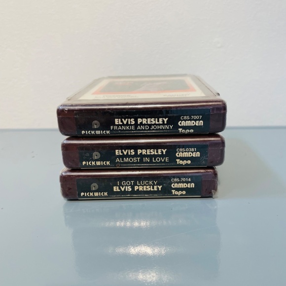 ELVIS PRESLEY Set of 3 - 8 Track Set Never Been Played - Picture 3 of 3